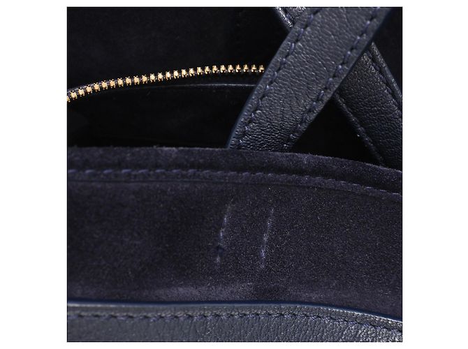 Anya Hindmarch Borsa a Tracolla Small Wilson in Pelle Blu Navy - vista 16