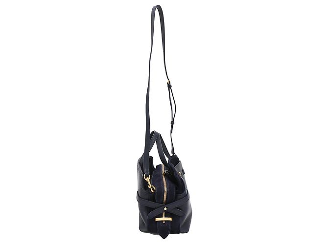 Anya Hindmarch Borsa a Tracolla Small Wilson in Pelle Blu Navy - vista 2
