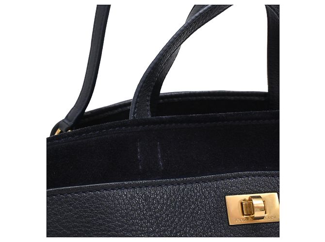 Anya Hindmarch Borsa a Tracolla Small Wilson in Pelle Blu Navy - vista 20