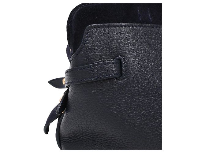 Anya Hindmarch Borsa a Tracolla Small Wilson in Pelle Blu Navy - vista 22