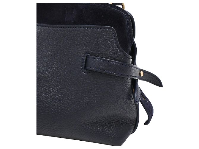 Anya Hindmarch Borsa a Tracolla Small Wilson in Pelle Blu Navy - vista 23