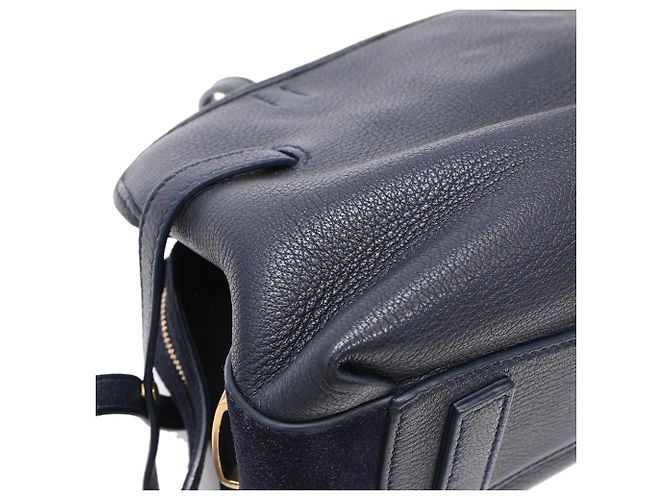 Anya Hindmarch Borsa a Tracolla Small Wilson in Pelle Blu Navy - vista 31