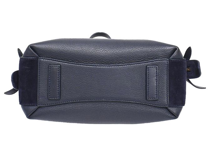 Anya Hindmarch Borsa a Tracolla Small Wilson in Pelle Blu Navy - vista 4