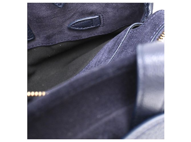 Anya Hindmarch Borsa a Tracolla Small Wilson in Pelle Blu Navy - vista 8