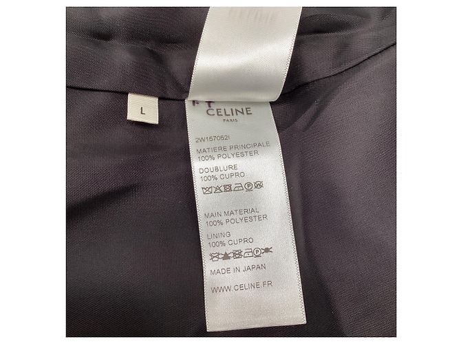 Céline Celine Teddy College Bomberjacke aus burgunderrotem Polyester Bordeaux - Ansicht 5