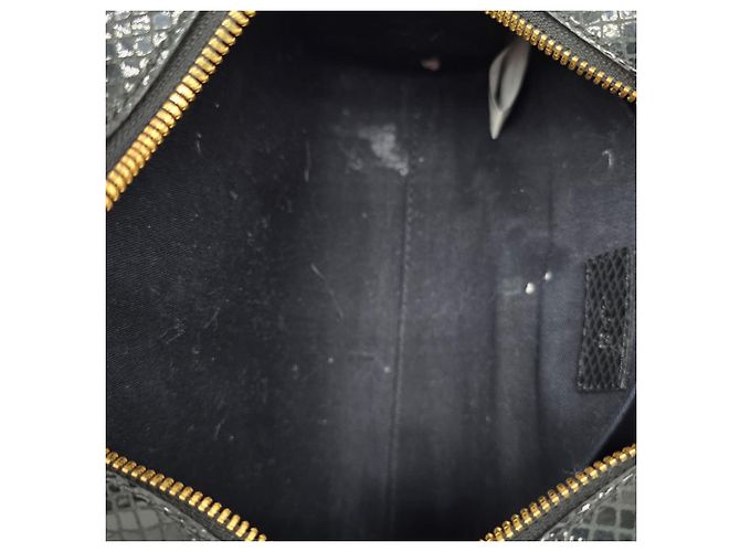 Apc Borsa a tracolla Demi-Lune A.P.C. in pelle nera con effetto pitone Nero - vista 12