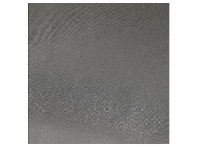 Blusa de cuello halter torcido Theory en seda gris - vista 8