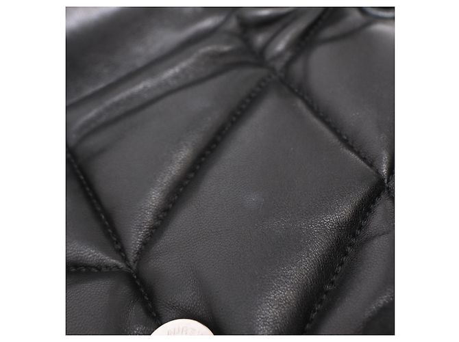 Yves Saint Laurent Borsa a spalla Small Toy Puffer Saint Laurent in pelle d'agnello nera Nero - vista 26