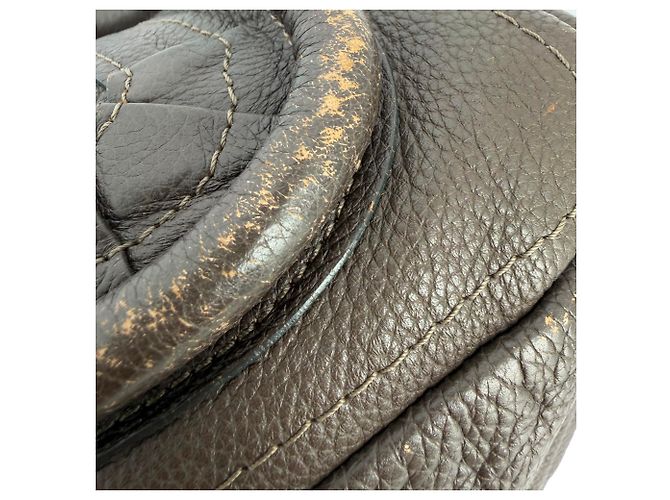 Borsa Chloé Paraty Medium in pelle grigia Grigio - vista 10