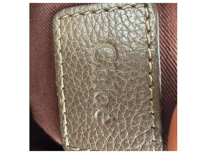 Borsa Chloé Paraty Medium in pelle grigia Grigio - vista 12