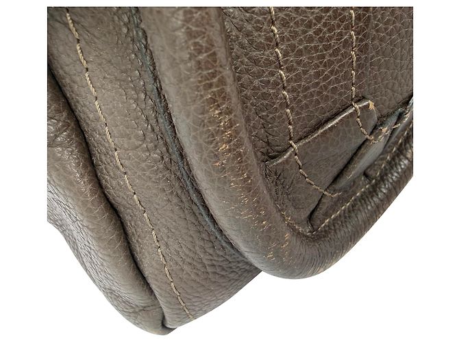 Borsa Chloé Paraty Medium in pelle grigia Grigio - vista 4