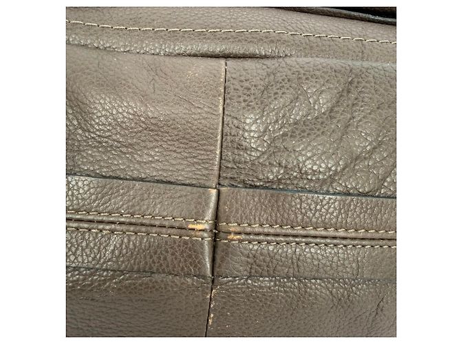 Borsa Chloé Paraty Medium in pelle grigia Grigio - vista 6
