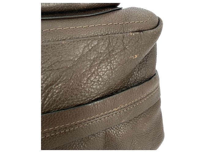 Borsa Chloé Paraty Medium in pelle grigia Grigio - vista 8