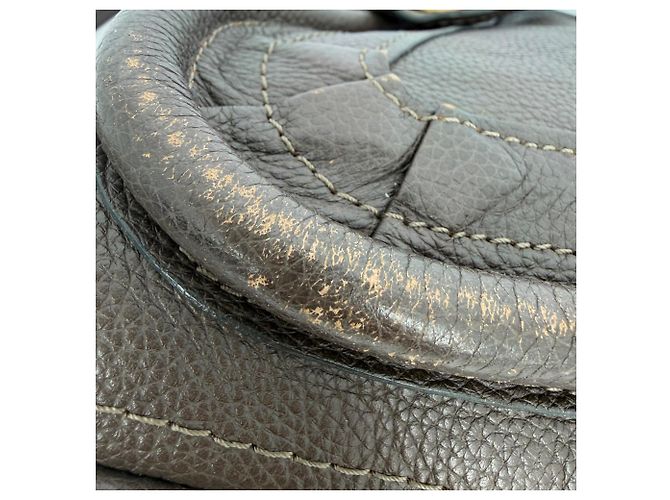 Borsa Chloé Paraty Medium in pelle grigia Grigio - vista 9