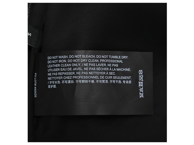 Theory Double-Breasted Cropped Jacket in Black Lamb Leather - view 8