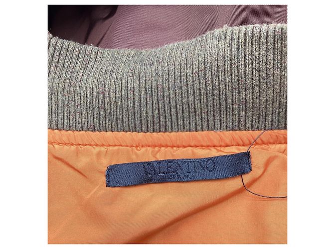 Valentino Garavani Giacca Bomber Valentino con zip e patch in poliammide marrone - vista 5