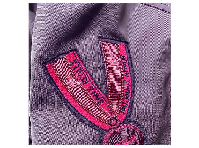 Valentino Garavani Giacca Bomber Valentino con zip e patch in poliammide marrone - vista 6