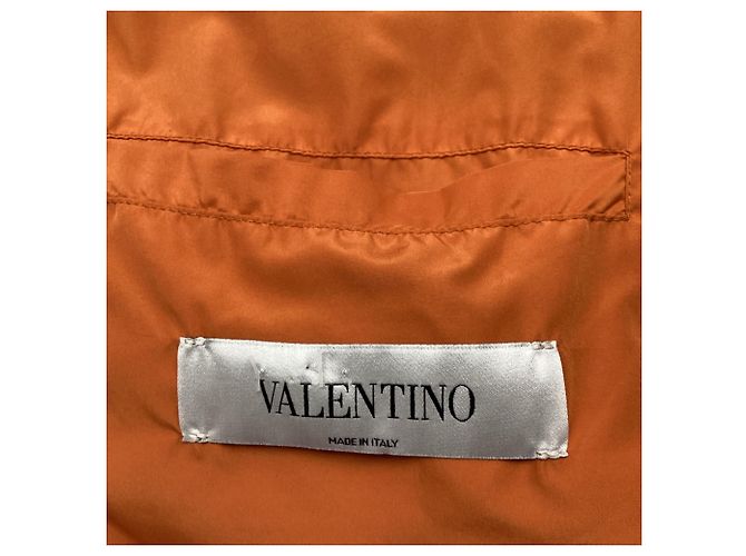 Valentino Garavani Giacca Bomber Valentino con zip e patch in poliammide marrone - vista 9