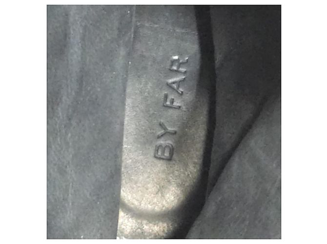 Stivali alti a punta By Far in pelle oro metallizzato D'oro Metallico - vista 11