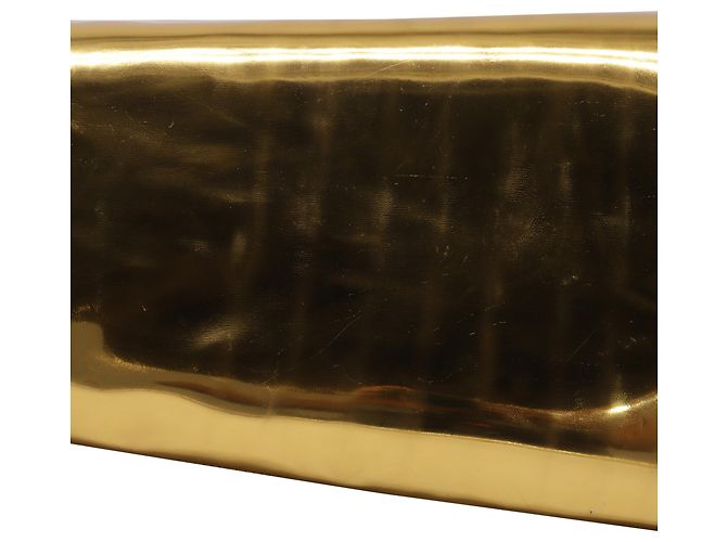 Stivali alti a punta By Far in pelle oro metallizzato D'oro Metallico - vista 7