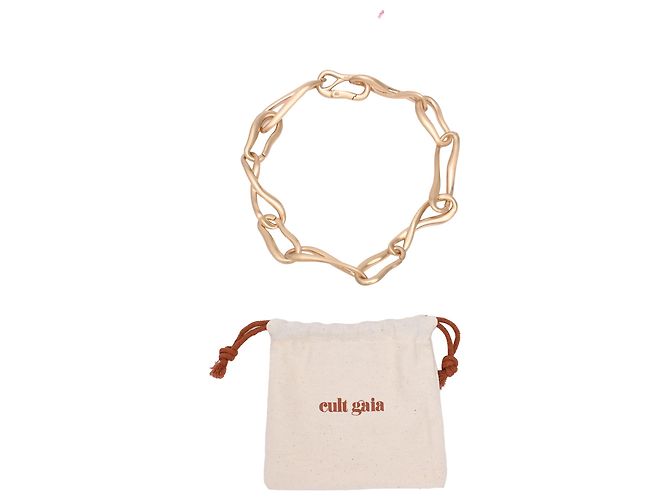 Collana Vera Chain Cult Gaia in ottone dorato D'oro - vista 9