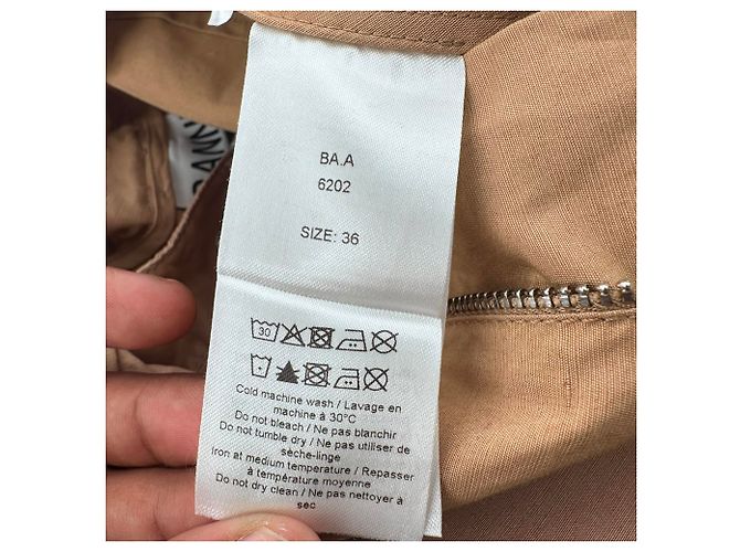 Falda midi cargo Ganni en algodón Rust Orange Naranja - vista 12