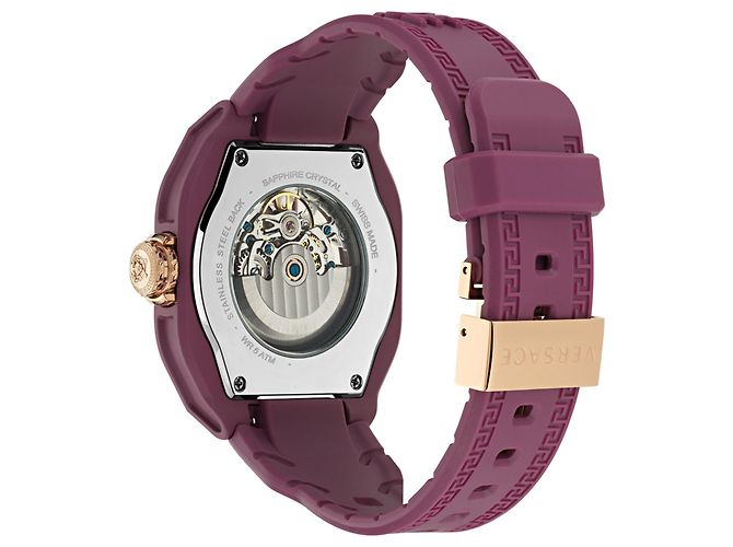 Versace Orologio Automatico Skeleton V-Legend Rosso - vista 3