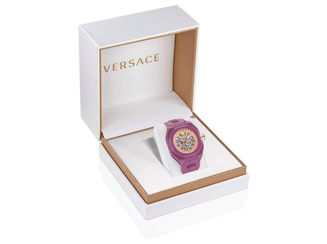 Versace Orologio Automatico Skeleton V-Legend Rosso - vista 4
