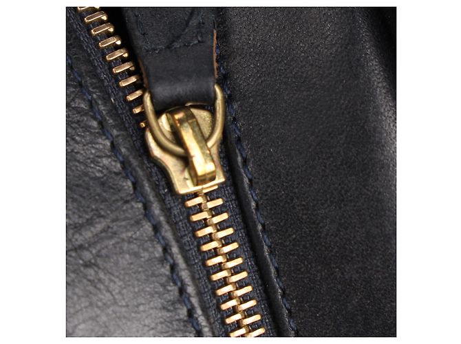 Apc Borsa a tracolla A.P.C Demi Lune in pelle blu scuro - vista 11