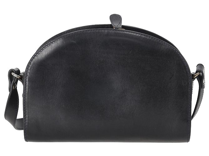 Apc Borsa a tracolla A.P.C Demi Lune in pelle blu scuro - vista 3