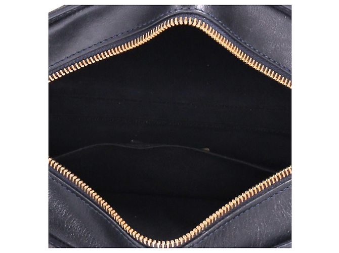 Apc Borsa a tracolla A.P.C Demi Lune in pelle blu scuro - vista 6