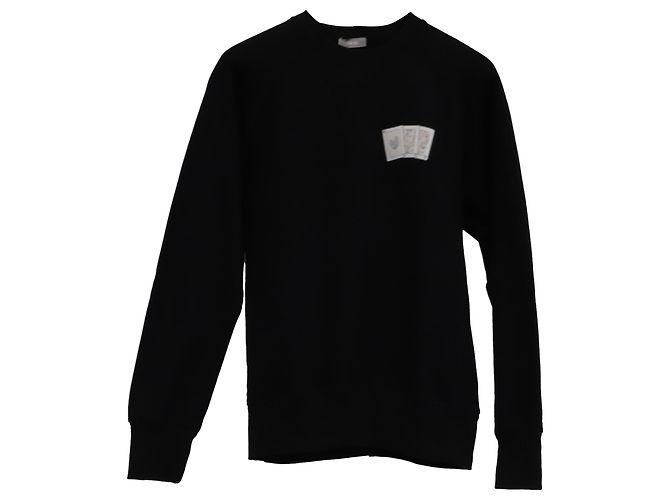 Dior x Kenny Scharf Logo Sweatshirt aus schwarzer Baumwolle - Ansicht 2