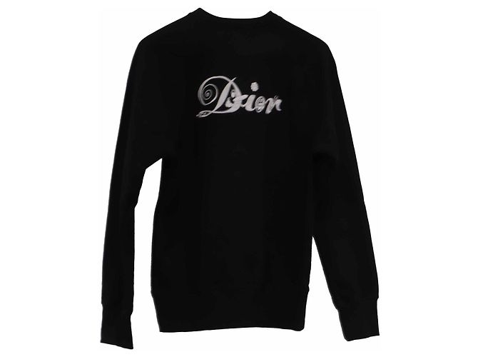 Dior x Kenny Scharf Logo Sweatshirt aus schwarzer Baumwolle - Ansicht 4
