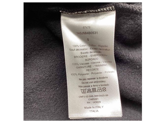 Dior x Kenny Scharf Logo Sweatshirt aus schwarzer Baumwolle - Ansicht 5
