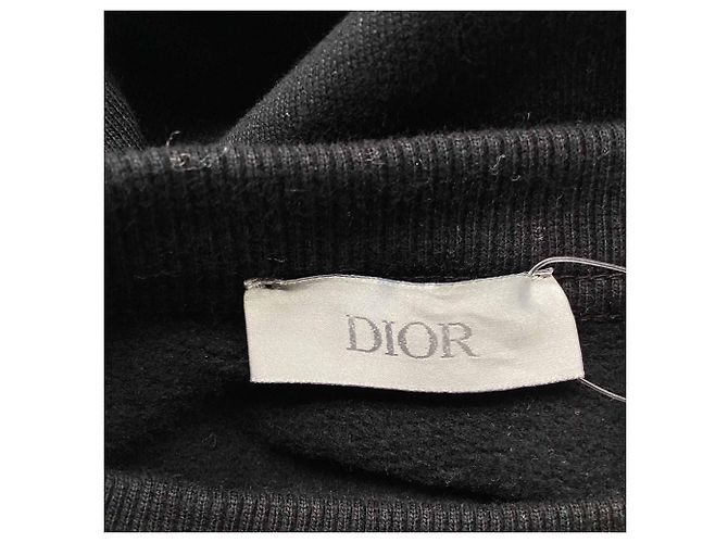 Dior x Kenny Scharf Logo Sweatshirt aus schwarzer Baumwolle - Ansicht 6
