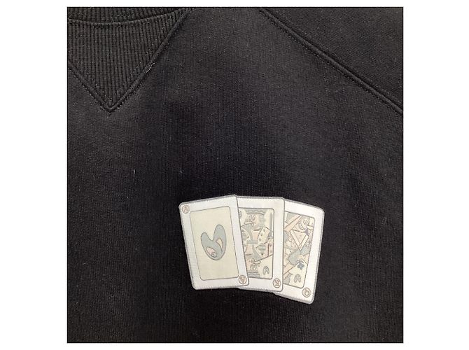 Dior x Kenny Scharf Logo Sweatshirt aus schwarzer Baumwolle - Ansicht 9