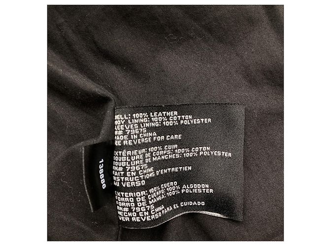 Giacca Biker Michael Kors in pelle nera Nero - vista 7