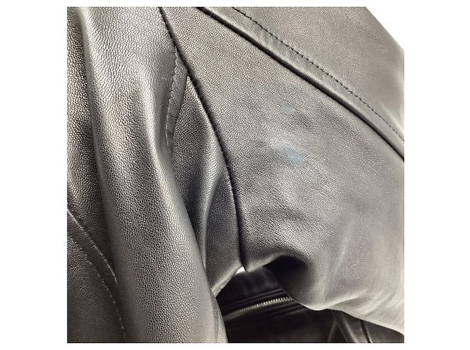 Giacca Biker Michael Kors in pelle nera Nero - vista 9