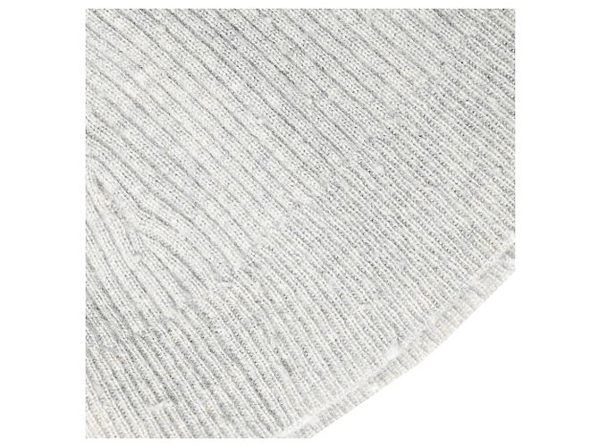Ralph Lauren V-Ausschnitt Rippstrick-Pullover aus grauem Kaschmir - Ansicht 8
