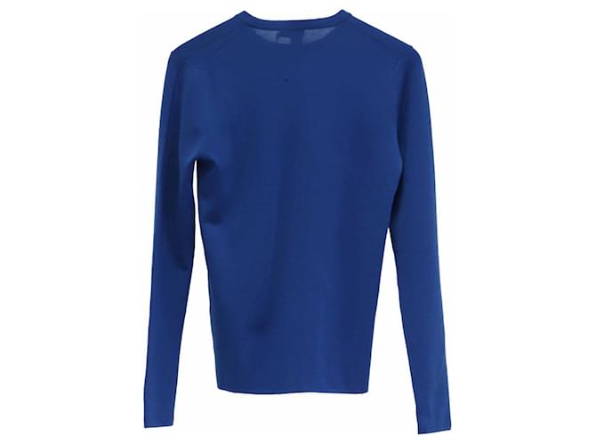 Jil Sander Pullover aus blauer Wolle - Ansicht 3