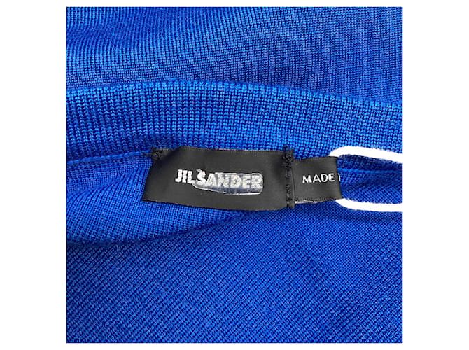 Jil Sander Pullover aus blauer Wolle - Ansicht 5