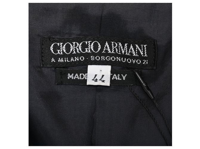 Giorgio Armani Einreihiger Blazer aus navyblauer Wolle Marineblau - Ansicht 6