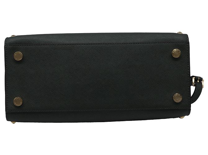 Bolsa Satchel Selma Medium com tachas Michael Kors em couro verde - vista 5