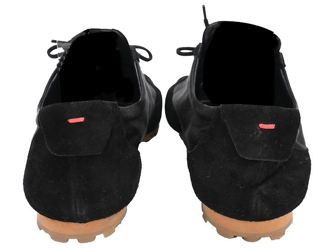 Sneakers Aeyde Uma Slim in camoscio nero - vista 3