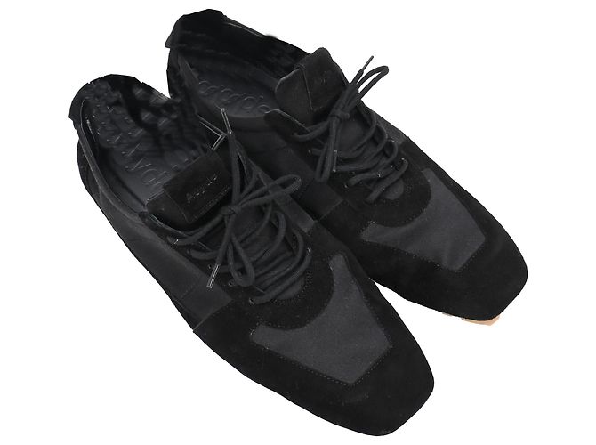 Sneakers Aeyde Uma Slim in camoscio nero - vista 4