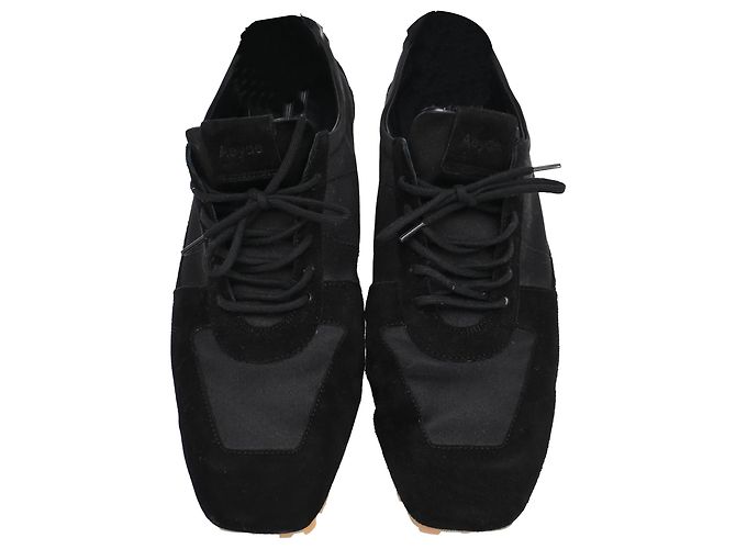 Sneakers Aeyde Uma Slim in camoscio nero - vista 5