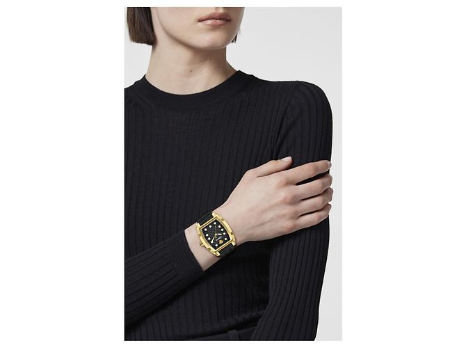 Reloj Versace Dominus Silicone Dorado Metálico - vista 5