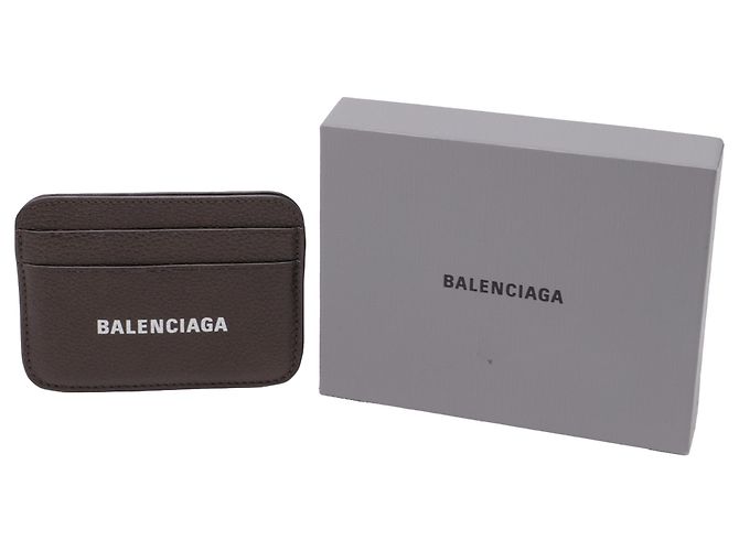 Everyday Balenciaga Kartenetui aus braunem Leder - Ansicht 5