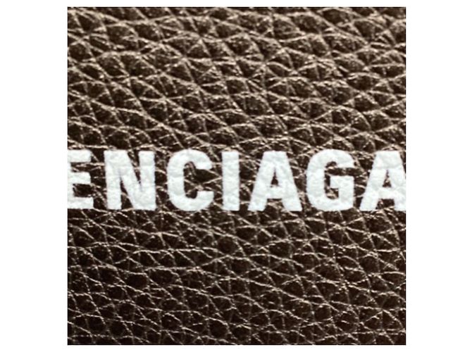 Everyday Balenciaga Kartenetui aus braunem Leder - Ansicht 9