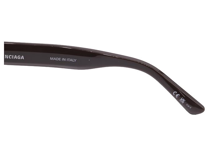 Gafas de sol ovaladas Balenciaga BB Monogram en acetato marrón Castaño - vista 5